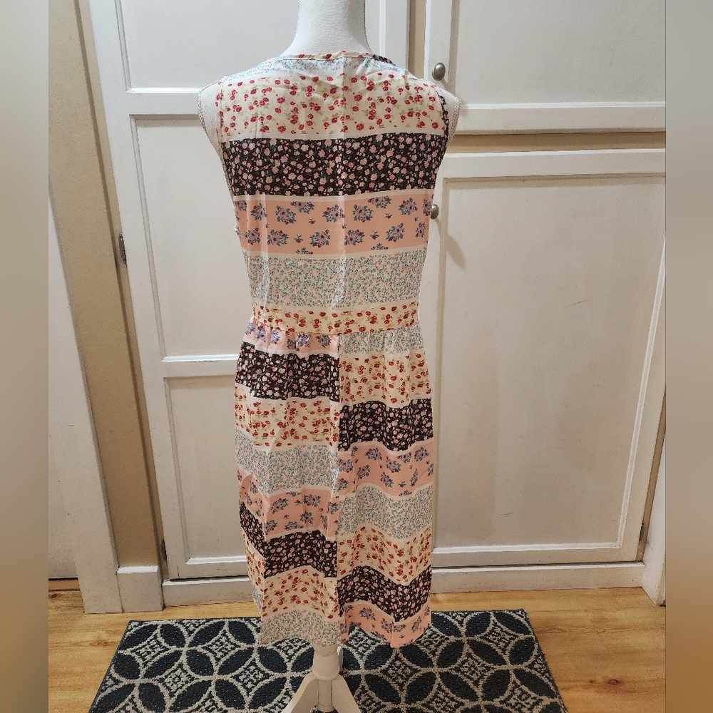 SHEIN Women's LUNE Ditsy Floral Print Sleeveless Dress NWT - Picture 9 of 13